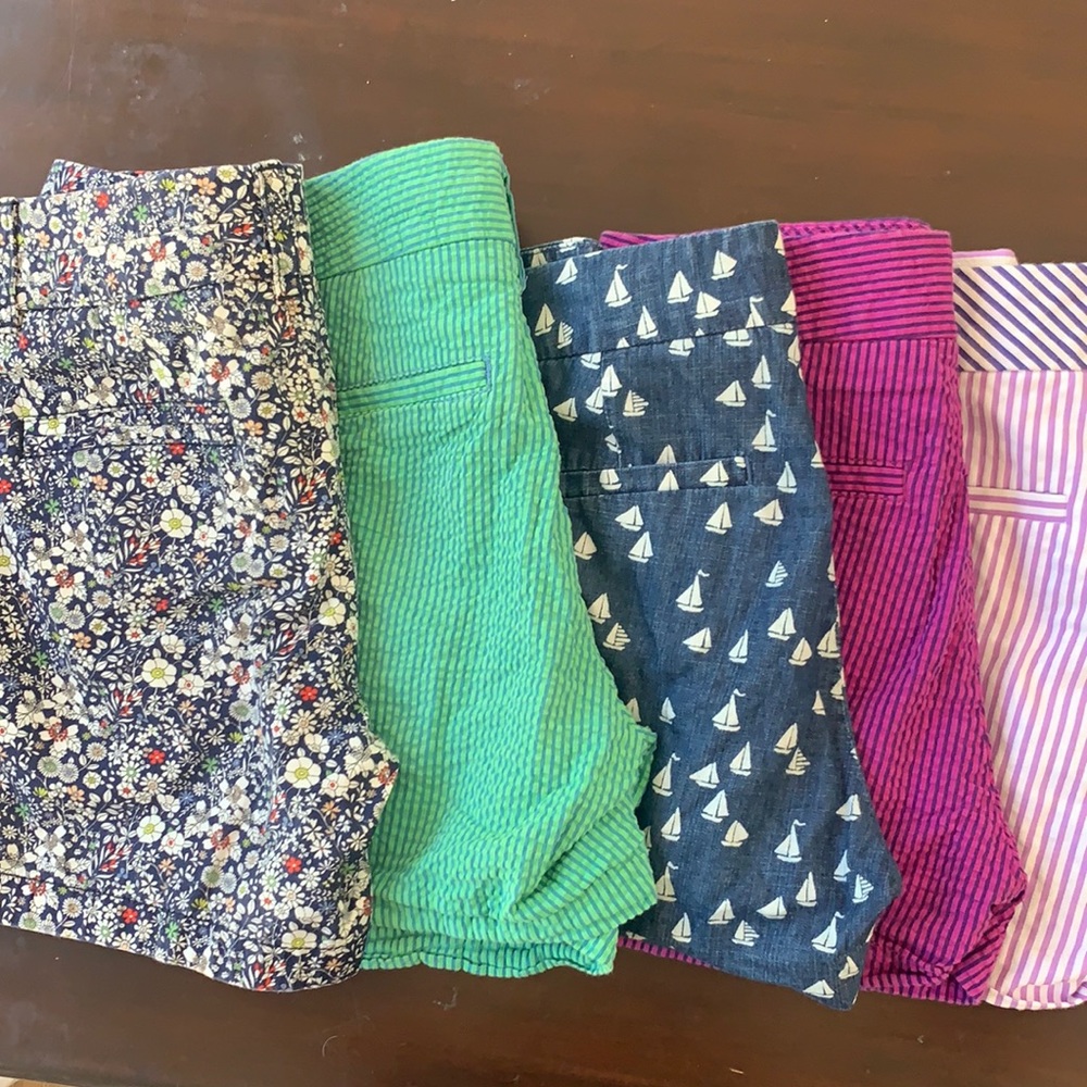 JCrew patterned shorts 5 pack